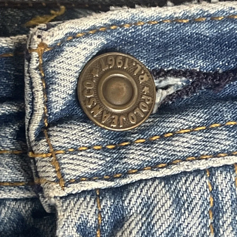 Polo Ralph Lauren Denim Skirt 5 Pocket Jean Skirt Classic Sz 10‎ Y2K 100% Cotton